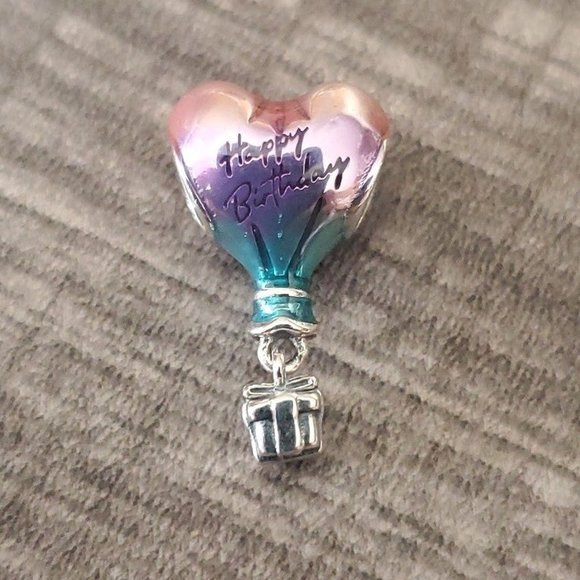 Pandora Happy Birthday Hot Air Balloon Charm - Picture 1 of 5